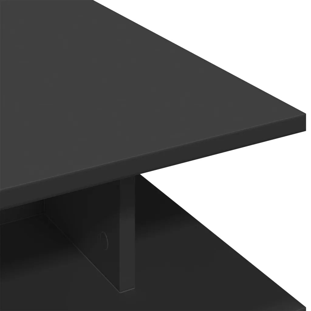 Tavolino da Salotto Nero 102x55x35 cm in Legno Multistrato 848011