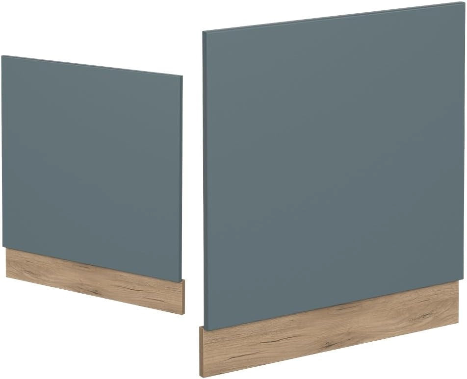 Pannello frontale R-Line, Grigio-blu, 60 cm senza piano di lavoro, per la libera combinazione all'interno di sistemi cucina modulari