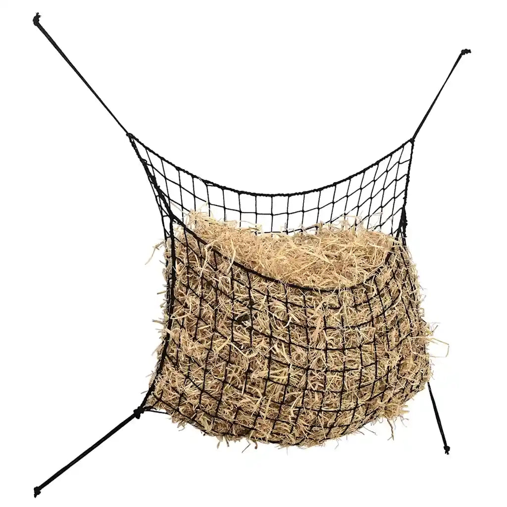 Reti da Fieno 2 pz Rotondi Neri 75x50 cm in PP CFW5037694