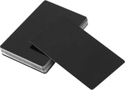 50 Stck Carte Visite Metalliche Impressive Blanks a Marcatura - Carte Visite per Ufficio - Nero