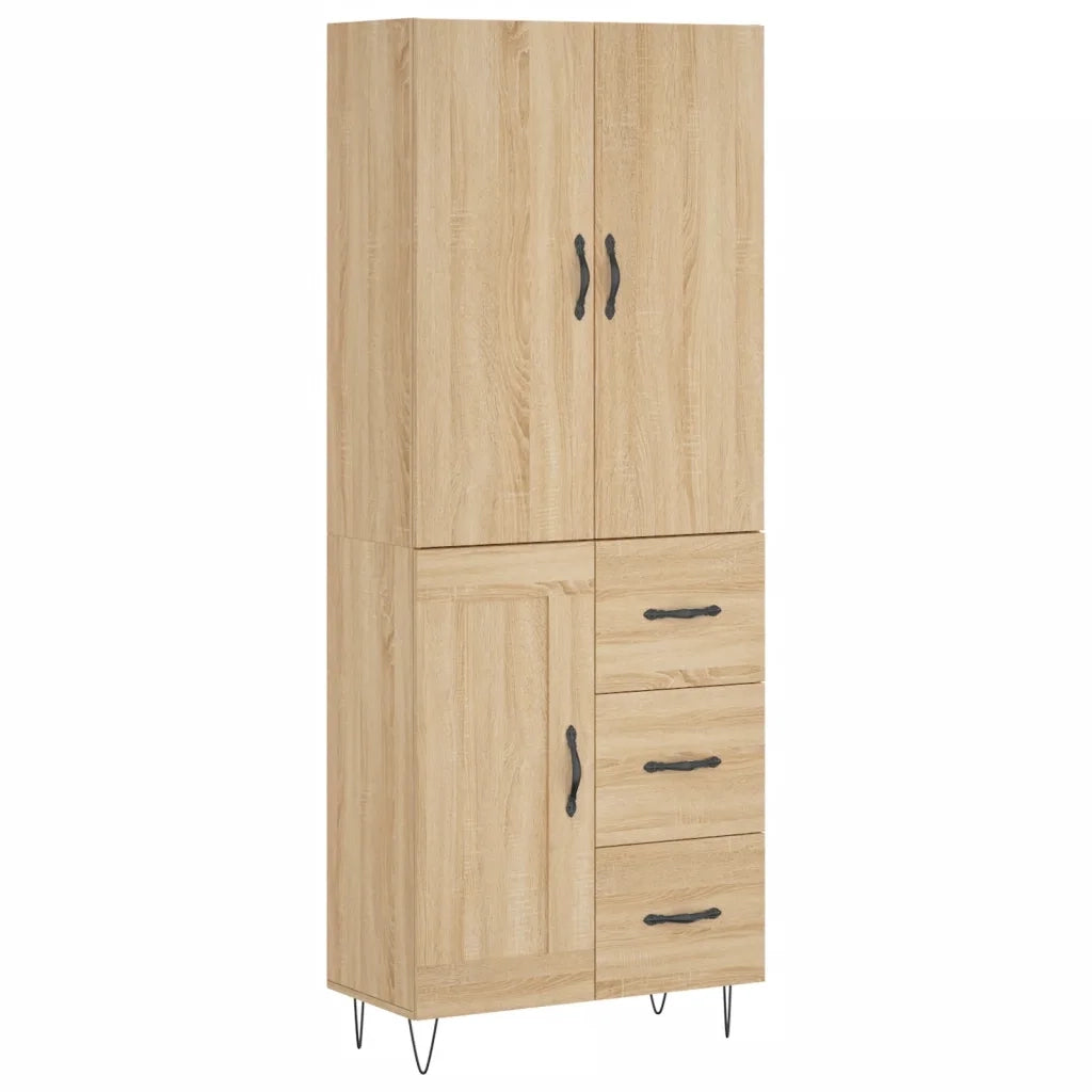 Credenza Rovere Sonoma 69,5x34x180 cm in Legno Multistrato 3198108