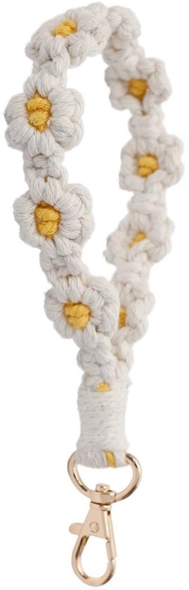 Lanyard a macrame per chiavi con card holder per ragazze o donne regalo