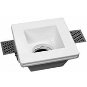 Trade Shop - Portafaretto Incasso Gesso Scomparsa Quadrato 120x120mm Supporto Faretti Gs-01 -