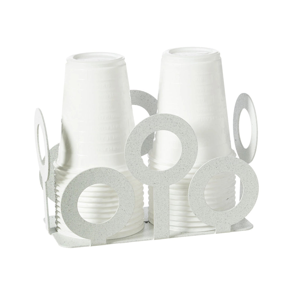Porta bicchieri Bollicine Bianco marmo