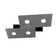 ECCENTRIC APPLIQUE-PLAFONIERA 4 LUCI GRIGIO ANTRACITE 1156-4L-GA