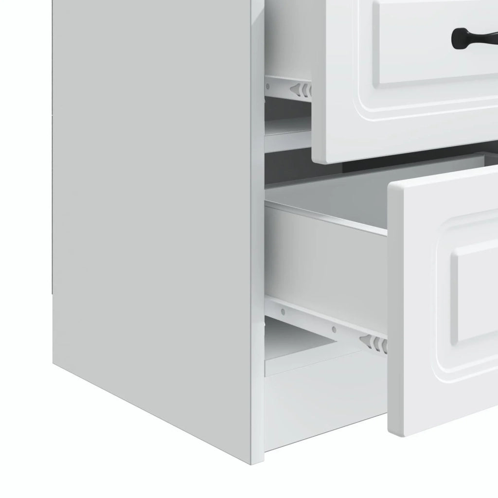Armadio da Notte con cassetto Bianco 43 x 34,5 x 44,5 cm 895675