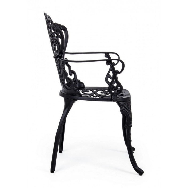 Sedia alluminio antracite esterno Victoria cm 57.5x  58 x  87.5h