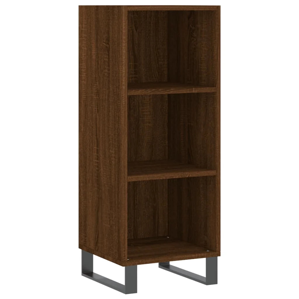 Buffet credenza cassettiera armadio mobile contenitore organizer per cucina soggiorno salotto 34,5 x 32,5 x 90 cm legno ingegnerizzato marrone 02_0031186