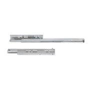 Set di guide per cassetti a scomparsa Silver, estrazione totale, con chiusura soft e aggancio, profondità 290 mm, Acc..