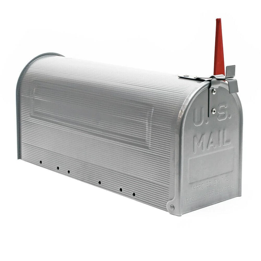 Cassetta postale in stile americano indipendente cassetta postale US color argento 16_0000085