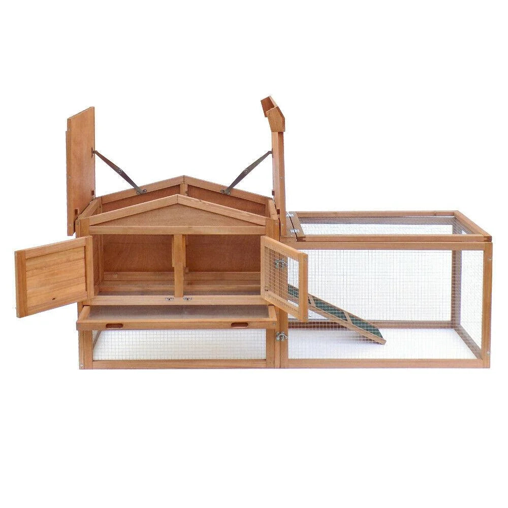 Conigliera per roditori spazio esterno XXL grande riparo 156 cm legno di abete rosso 16_0002238