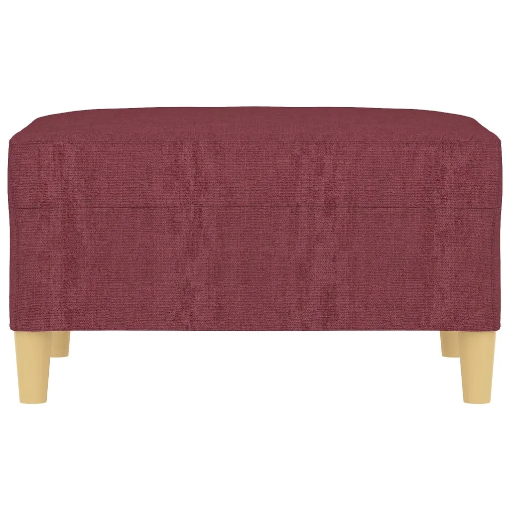 Poggiapiedi Rosso Vino 70x55x41 cm in Tessuto 349277