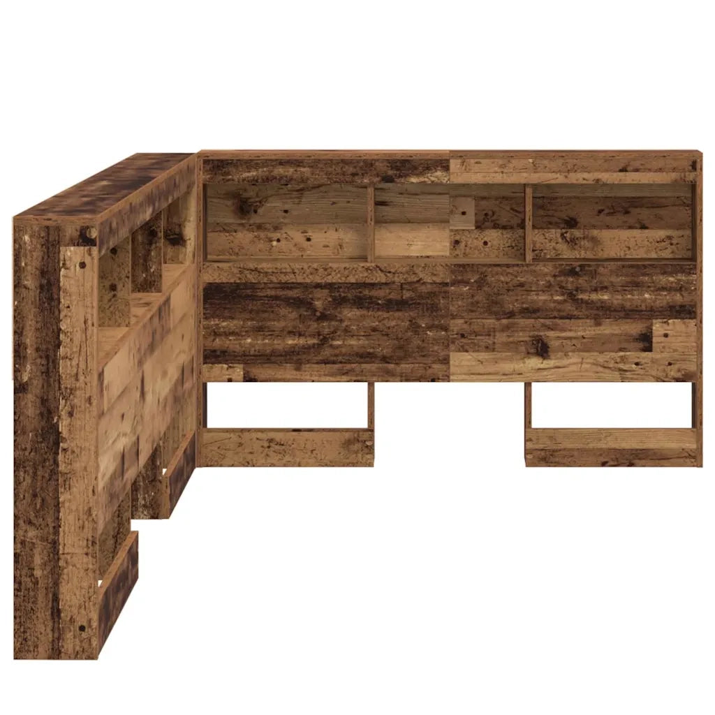 vidaXL Testata contenitore Legno vecchio 120 cm Legno multistrato