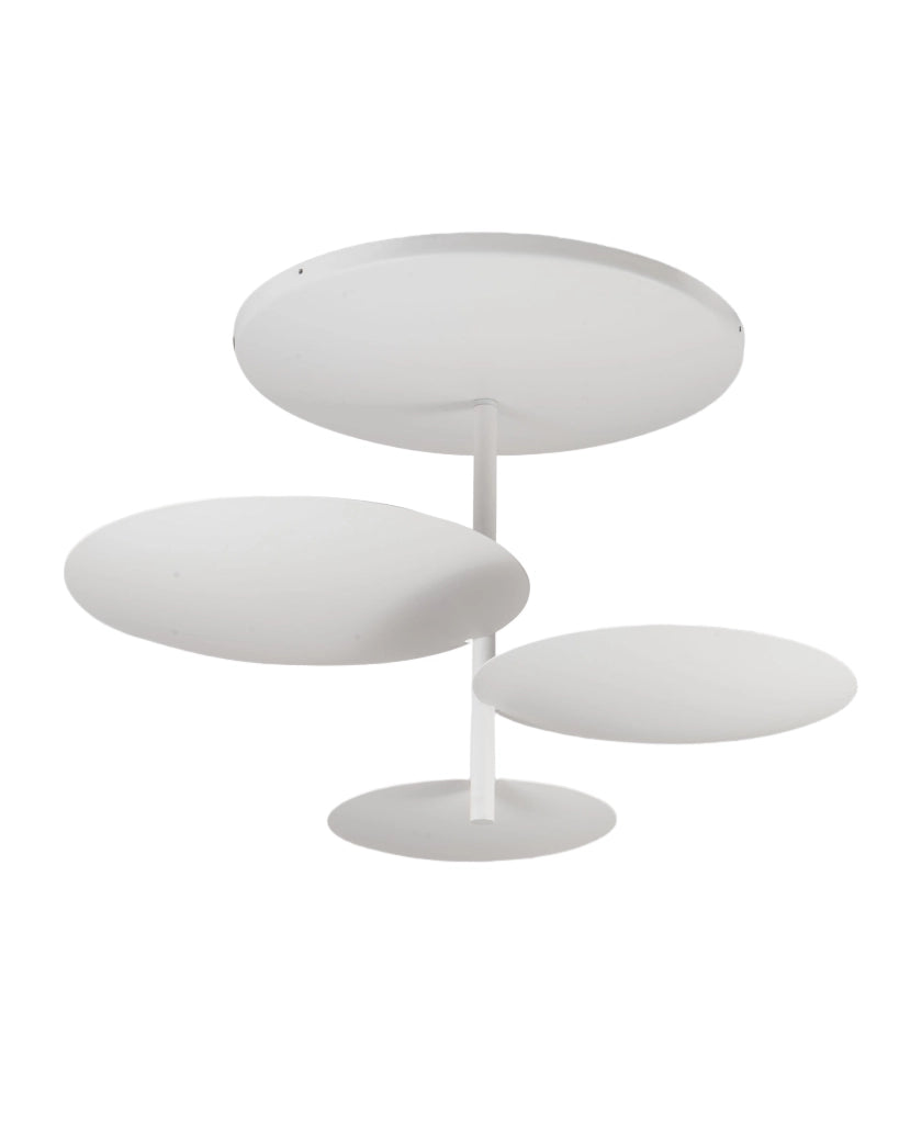 Plafoniera Simplon LED 3x15,5W Integrato 5180 lm 3000K Dimmerabile a taglio di fase, Struttura in metallo, IP20, Classe 1 - Bianco