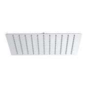 Soffione quadrato 25 x 25 cm cromato - serie Giove