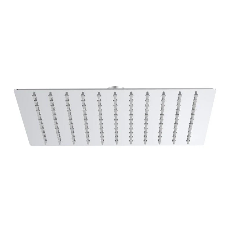 Soffione quadrato 25 x 25 cm cromato - serie Giove
