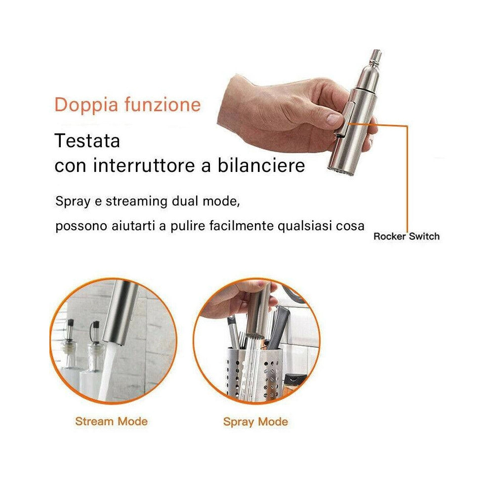 Trade Shop - Rubinetto Monocomando Lavello Cucina Con Sensore Touch Con Doccetta Estraibile -