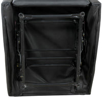 Poltrona Relax Reclinabile Ergonomica in Similpelle 65x92x100 cm Nero