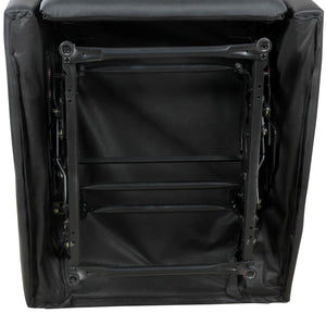 Poltrona Relax Reclinabile Ergonomica in Similpelle 65x92x100 cm Nero