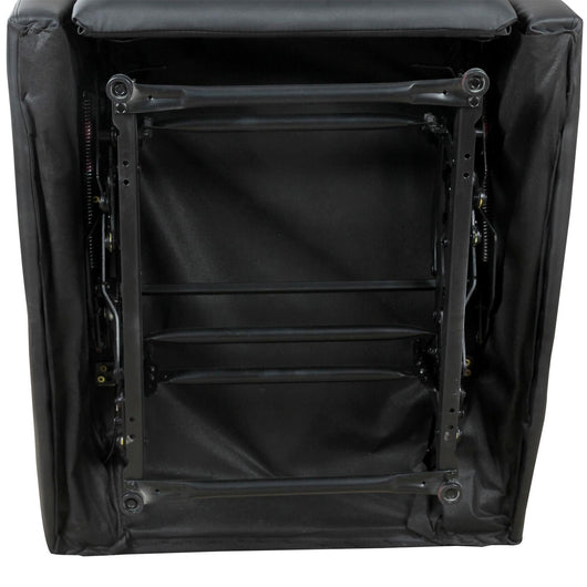 Poltrona Relax Reclinabile Ergonomica in Similpelle 65x92x100 cm Nero