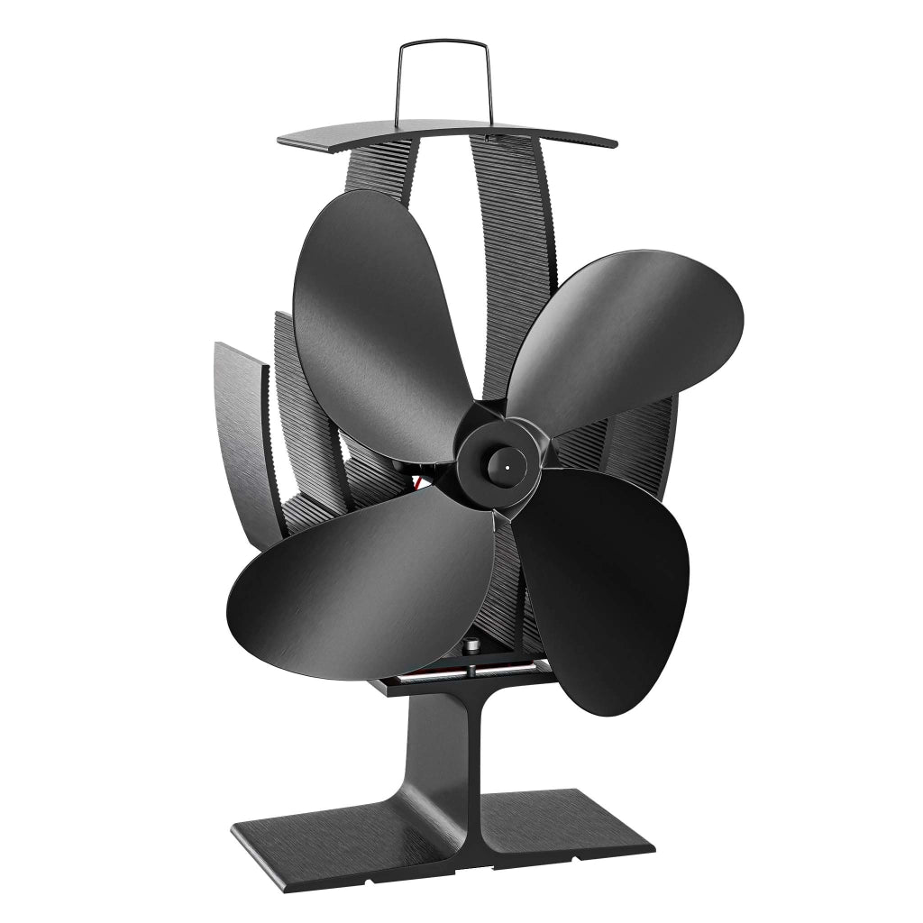 Ventilatore per stufa a legna camino, Ventola con 4 pale, 70-350 °C, funzionamento senza elettricità