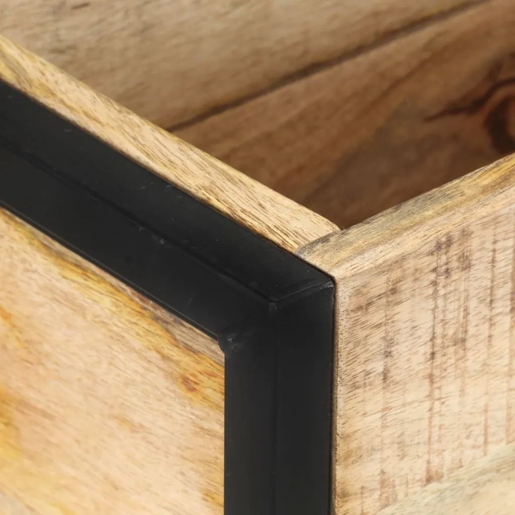 Fioriera 60x20x68 cm in Legno di Mango Grezzo 321941