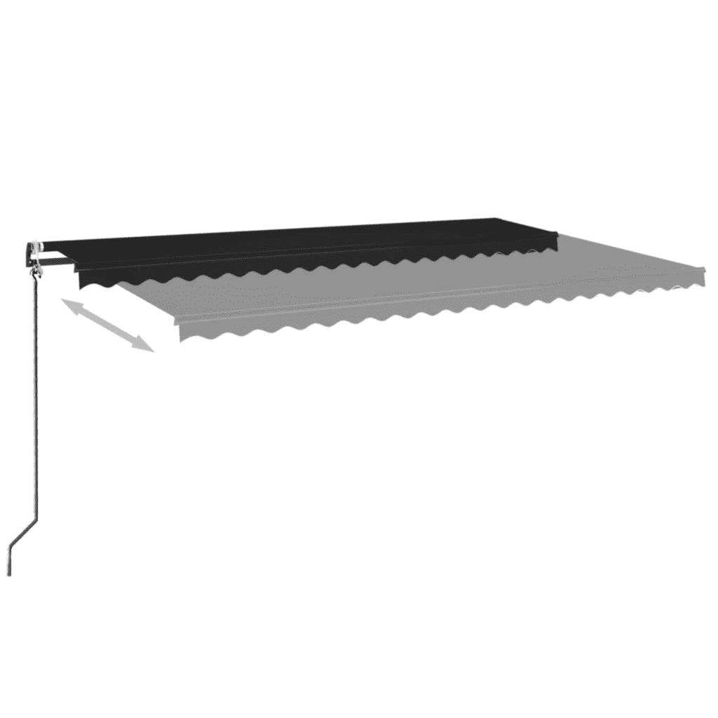Tenda da Sole Retrattile Automatica 500x350 cm Antracite 3069229