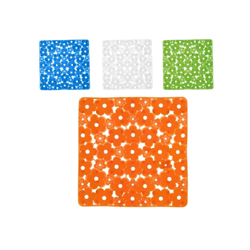 Tappeto Doccia Margherita Blu Cm 52X52 Xtra 10520