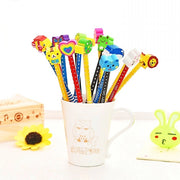 Trade Shop - 12 X Bomboniera Regalino Per Festa Bambini Compleanno Matita In Legno Con Gomma -