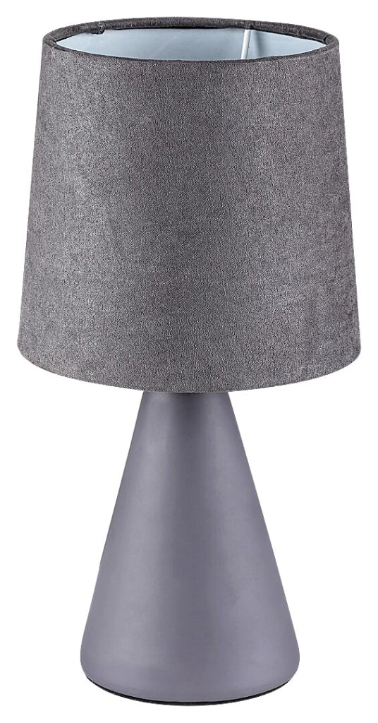 Lampada da tavolo Rabalux Nalani grigia E14 ceramica