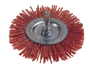 SPAZZOLA CIRCOLARE IN NYLON ABRASIVO ARANCIO- - ø mm.75  PG 497.05 - 1 blister PG