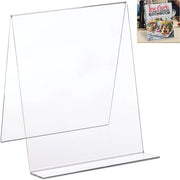 Libretto per cucina in formato A4 - supporto per libri stabile - trasparente e leggero - 24x20x20 cm