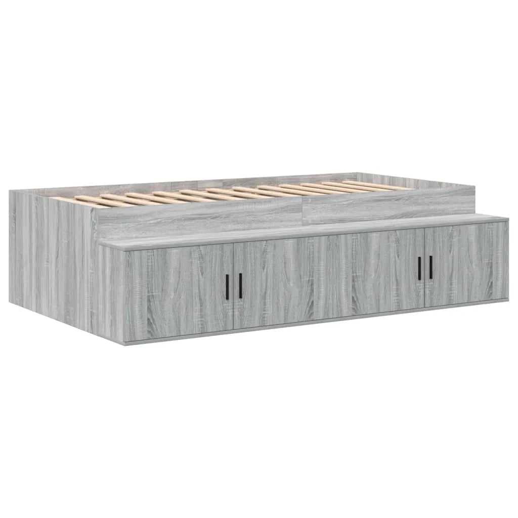 Struttura letto con contenitore Grigio Sonoma 80 cm 3335578