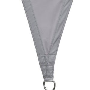 Tenda a Vela Ombreggiante Triangolare 4x4x4m in Poliestere Grigio