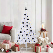 Albero di Natale artificiale Bianco 150 cm PVC e Acciaio 3426804