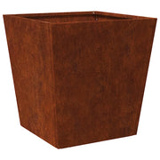 Fioriera | Cassetta per fiori | Vaso da Giardino 40x40x40 cm in Acciaio Corten