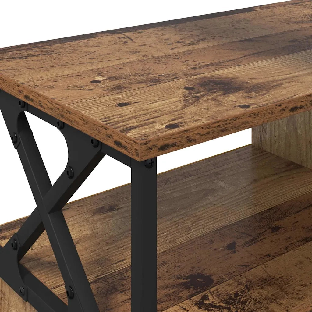 Mobile TV con cassetto-Credenza TV-Console TV Legno vecchio 90 x 33 x 45 cm