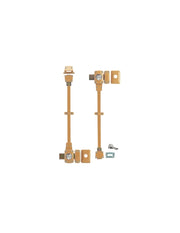 Set di 2 Serrature da applicare a pomolo Mirage 6, cil.45mm, 2 punti, destra, 3 chiavi, bronzo - THIRARD
