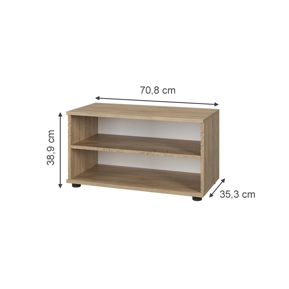Vicco Scaffale Sonoma 70.8 x 38.9 cm con 2 scomparti