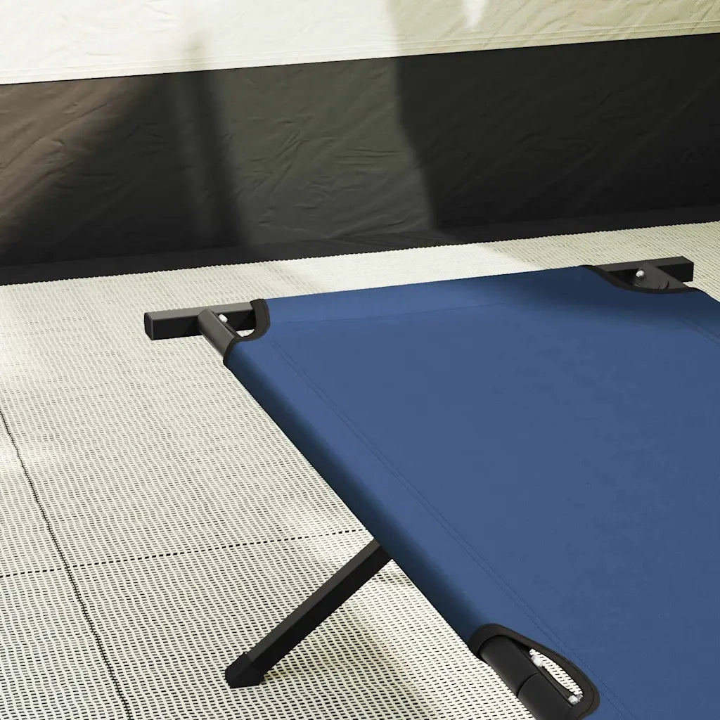 Letto da campeggio pieghevole Blu 210 x 80 x 46 cm CFW4287891