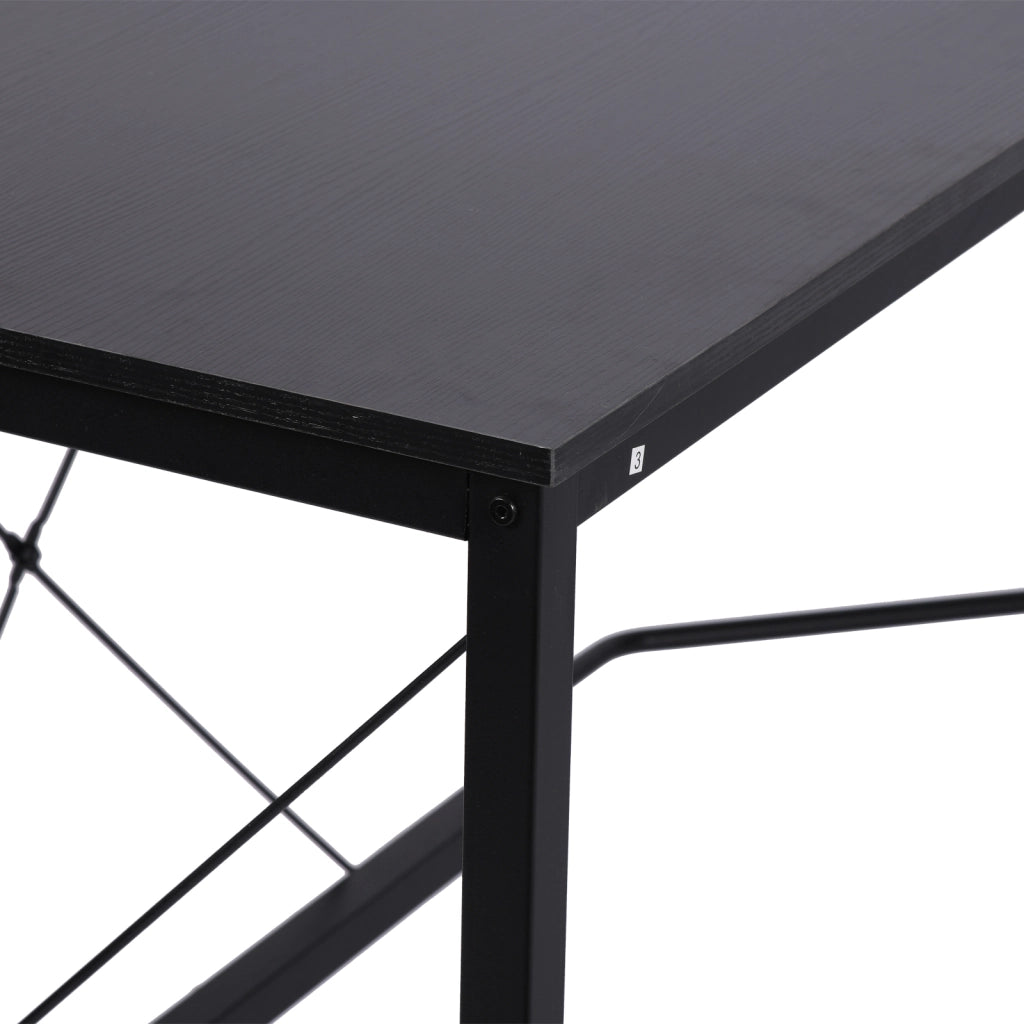 Scrivania Angolare Moderna con Struttura in Metallo ¨C Zephmum ¨C 150x150x76 cm Nero
