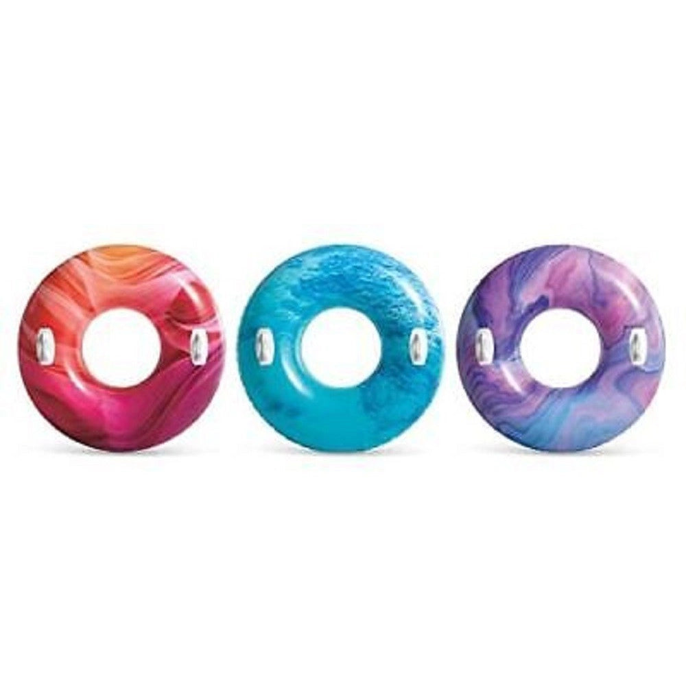 Trade Shop - Ciambella Gonfiabile Nature Mare Piscina 91cm Con Maniglie Colori Assortiti 56267 -