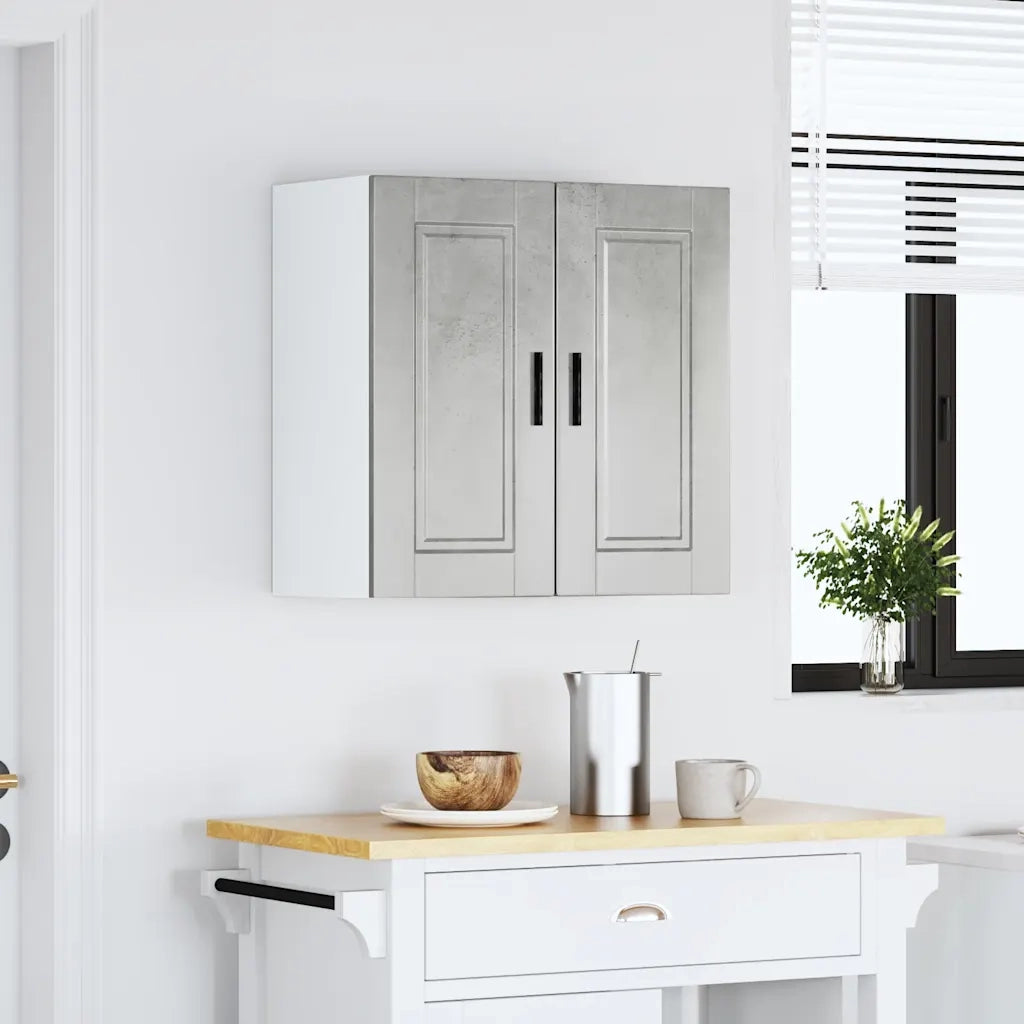 Pensile da Cucina Porto Grigio Cemento in Legno Multistrato