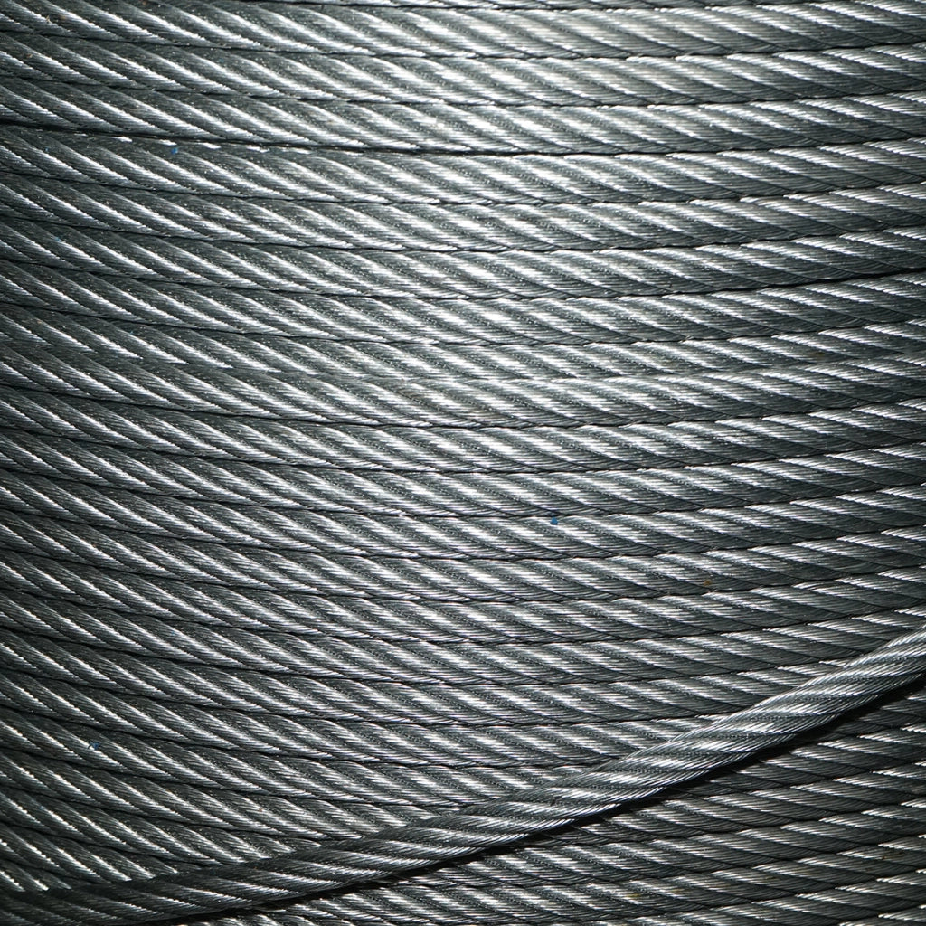 Cavo per verricello in acciaio 6x25 fi 13mm con anima metallica, 1000m/rotolo