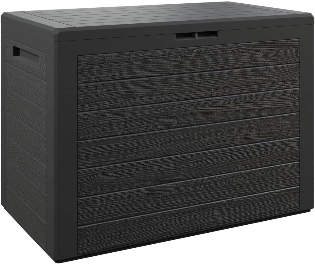 ® Baule da Giardino Lille 190 L Effetto Legno Orgenizer Box Giocattoli 78x44x55cm Multibox Impermeabile Esterni