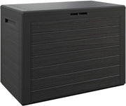 ® Baule da Giardino Lille 190 L Effetto Legno Orgenizer Box Giocattoli 78x44x55cm Multibox Impermeabile Esterni