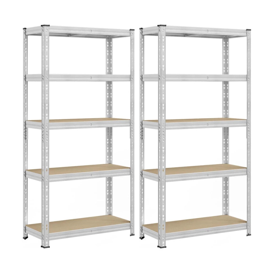 Scaffale portaoggetti per carichi pesanti scaffale da garage 50 x 100 x 200 cm capacità di carico fino a 875 kg montaggio facile ripiani regolabili grigio 12_0005715
