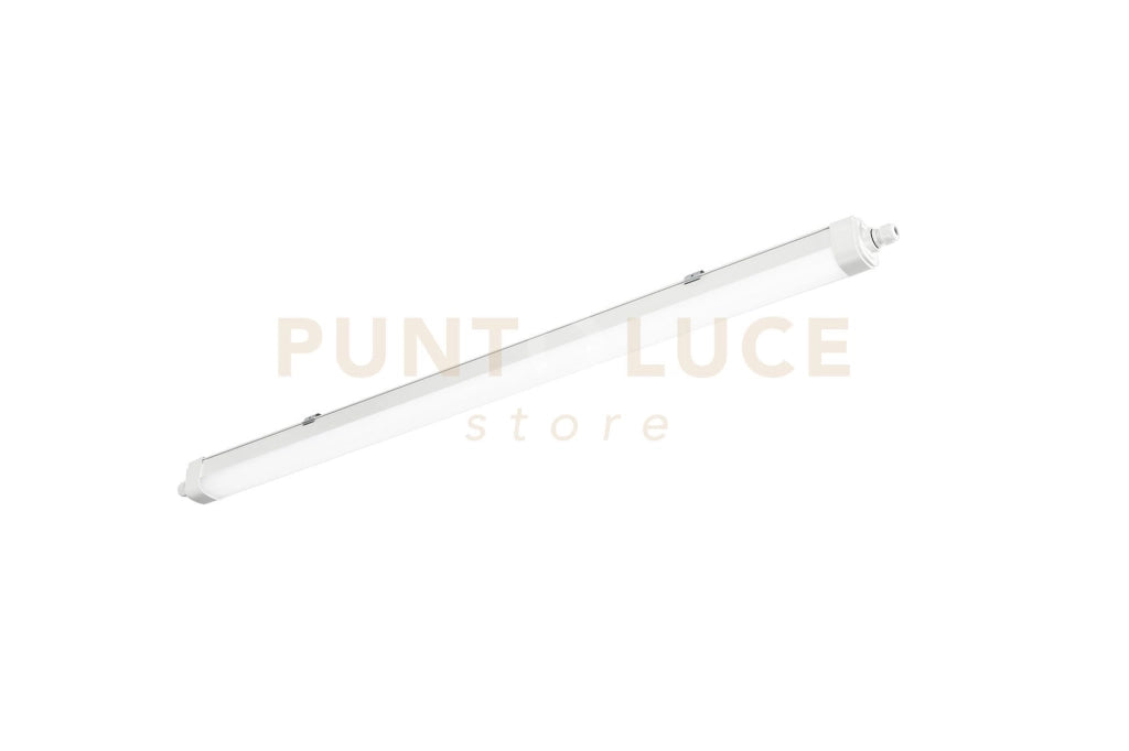 PLAFONIERA LED STAGNA RUBIS BIANCA IN PC 36W 4900LM CCT 2700K / 3300K / 4000K IP65 1200X58X62MM