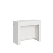 Consolle allungabile 90x42/302 cm Evolve bianco frassino allunghe interne