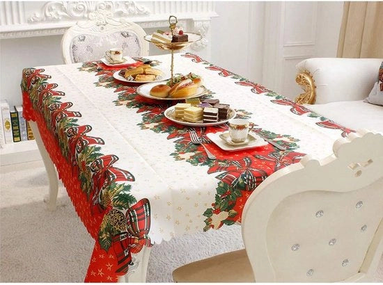 Tappeto da tavola per Natale, stoffa da tavola, tappeti da tavola, decorazione per tavola, stoffa da tavola, 150 x 180 cm.